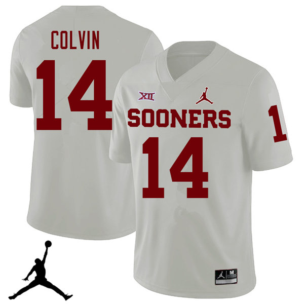 Oklahoma Sooners #14 Aaron Colvin 2018 College Football Jerseys Sale-White